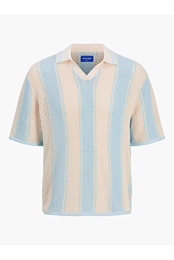 Jack & Jones jack jones Mens Sweater 12277266 Beige, Blue