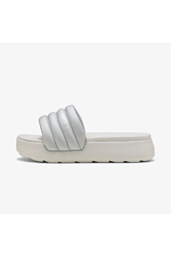 Puma Γυναικείες γκρι παντόφλες Karmen Slide Puffy Aqua