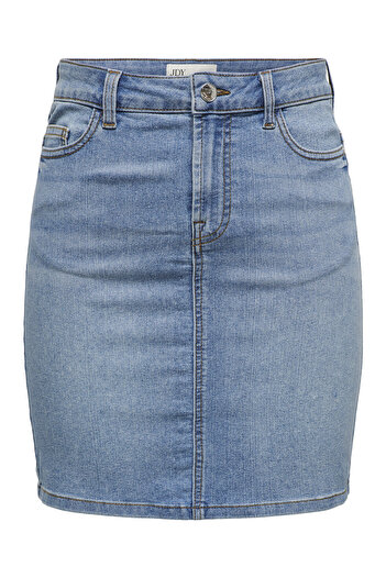 JDY Fustă din denim pentru femei 15346528 albastră