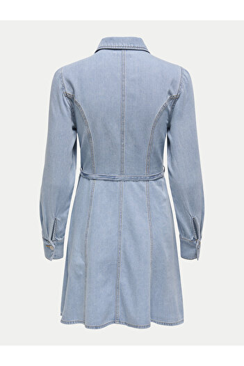 JDY Rochie din denim pentru femei 15338892 Albastru cer