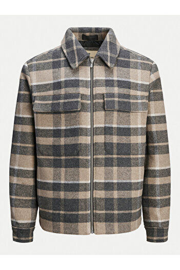Jack & Jones jack jones Mens Transitional Jacket 12259393 Beige