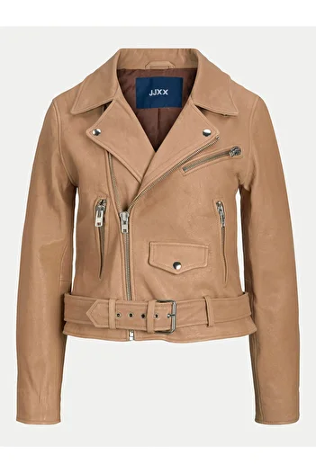 JJXX jjxx Women's Leather Jacket 12200286 Brown
