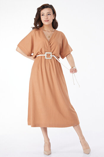 TOFİSA Belted Dress Mink - 24660