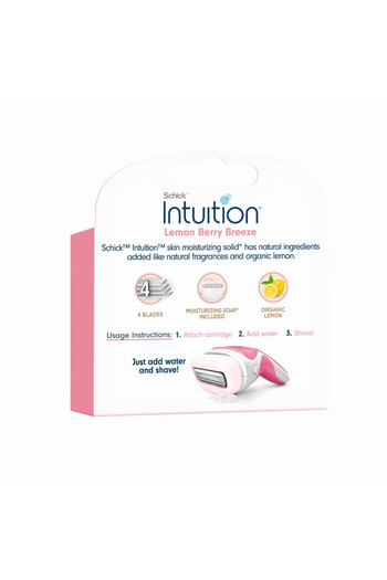 INTUITION Schick Intuition Lemon & Raspberry Razor Blades - 3 Blades