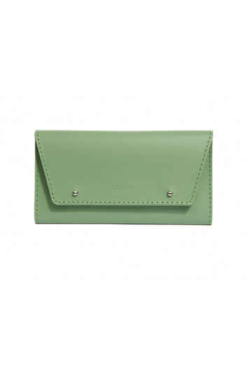 Origin Women's Green Wallet Made of Recycled Genuine Leather