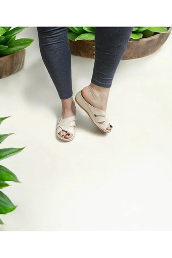 GEZER Heel Spur Reinforced Silicone Comfortable Home and Outdoor Slippers