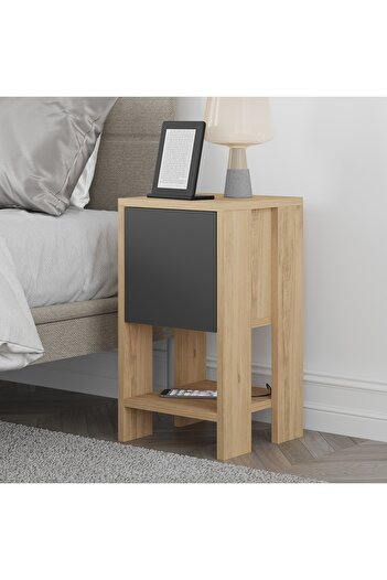 Mourah Home Ema Modern Nightstand with Storage - Multi-Functional Side Table for Bedroom & Living Room