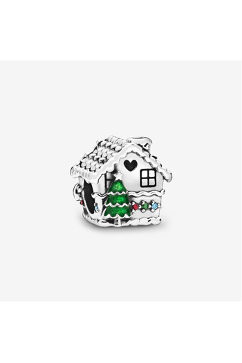 Pandora Pandantiv Pandora de Craciun tip Casa de Turta Dulce Home Sweet Heart - Argint 925