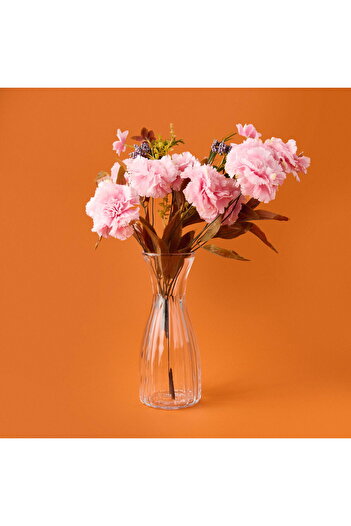 BERRY Glass Vase - Transparent - 25 cm