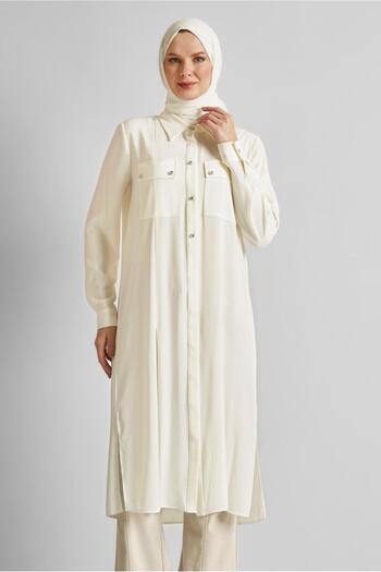 Alvina Slit Detail Long Tunic 45532