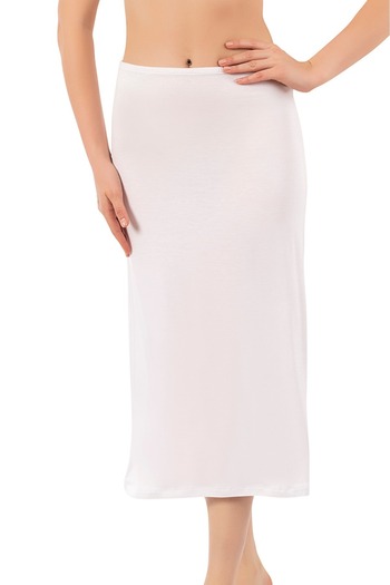 LİRONA 16975 Women's Viscose Below Knee Long Skirt Lining Underskirt Petticoat
