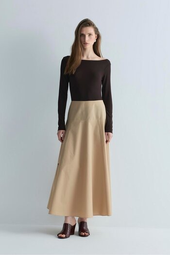 Suud Collection Camel Isola Corset Skirt