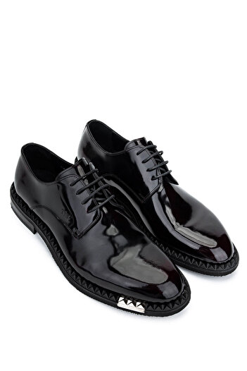 Tamer Tanca Men's Genuine Leather Claret Red Classic Shoes