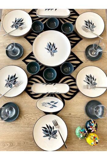 Borser Başak Gray 23 Piece Breakfast Set for 6 People