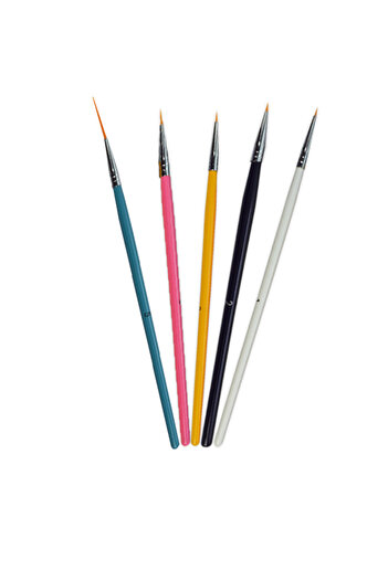 Cupio Set of 5 manicure brushes for painting