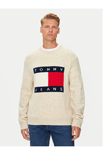 Tommy Jeans Men's Sweater DM0DM19442 Beige