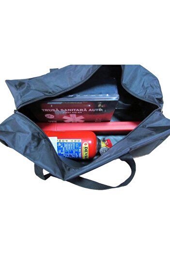 motor starter Zippered bag for storing Kit, Fire Extinguisher, Triangles, Vest, blue color