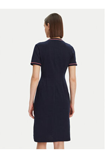 Lacoste Rochie casual pentru femei EF9988 bleumarin