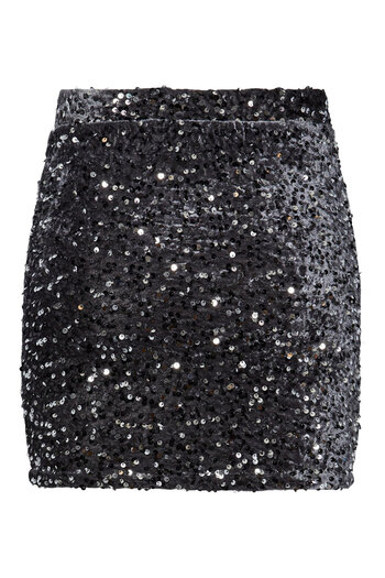 PIECES Women Mini Skirt 17143411 Gray