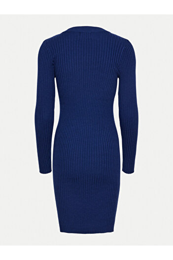 PIECES Rochie tricotată pentru femei 17115048 albastră