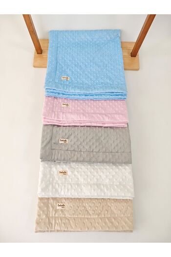 Bebella Quilted Chickpea Baby Swaddle Blanket – Double Sided / Seasonal / Newborn / Hospital Release