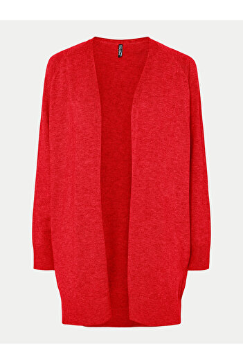 PIECES Women's Cardigan 17156644 Red