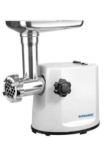 sonashi Meat Grinder - Electric Meat Grinder with 2 Cutting Plates, Reverse Function, Stainless Steel Blade