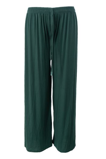 Oppland Women's Elastic Waist Large Size Comfortable Full-Mold Lycra Viscose Combed Fabric Trousers