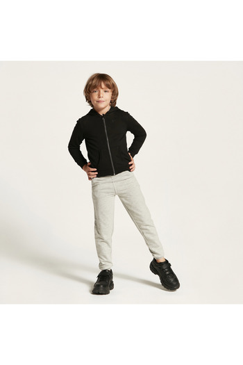 Juniors Solid Jacket With Long Sleeves And Hood