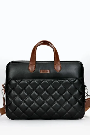 VİOLE BAG Modern Design Black MacBook Air Pro 13.3 and 14 Inch Laptop Briefcase