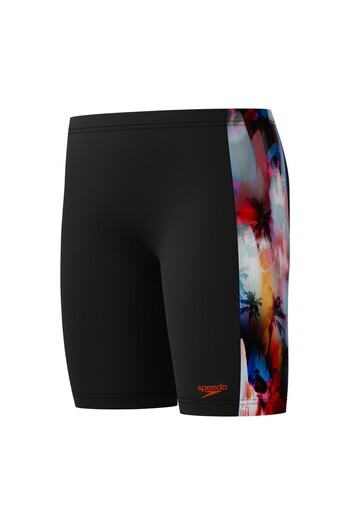 SPEEDO Digi Allover Panel Jammer Boy's Swim Trunks