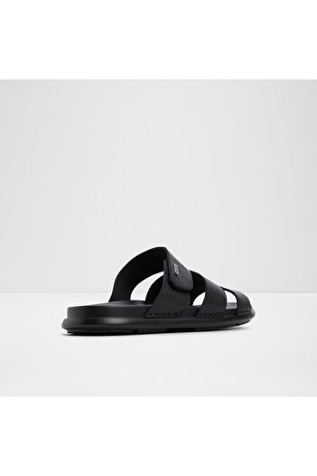 Aldo Windham - Men's Genuine Leather Black Flat Slippers