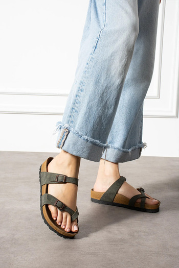 SWORD Casual Slippers - Ορθοπεδικές Παντόφλες Σόλας Πόρπη με διπλή ζώνη Καθημερινές άνετες παντόφλες για το σπίτι και έξω