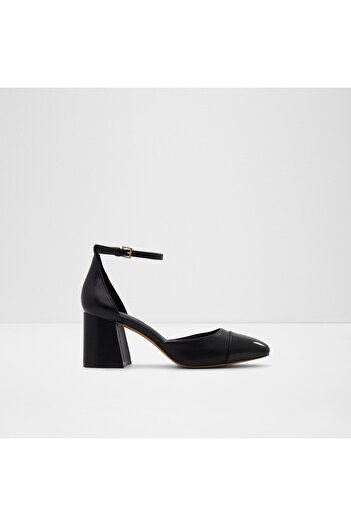 Aldo Sılvana-Genuine Leather Black Women's Heeled Shoes
