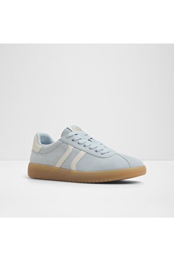 Aldo CHICSNEAKER - Kadın Hakiki Deri Gök Mavisi Düz Bağcıklı Lastik Tabanlı Ayakkabı