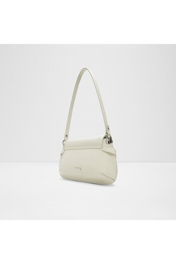 Aldo Kristinia - Women's Faux Leather White Magnetic Closure Medium Shoulder Bag