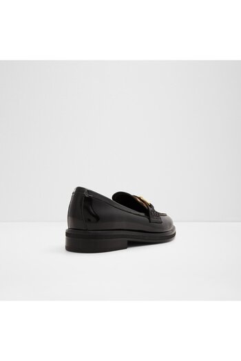 Aldo Bıssom-hakiki Deri Leopar Desenli & Siyah Kadın Loafer