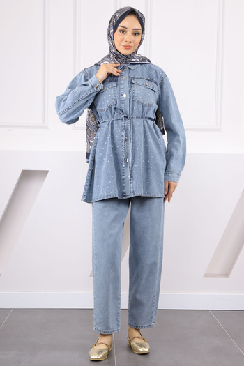 İmajButik Blue Stone Jacket Trousers Suit