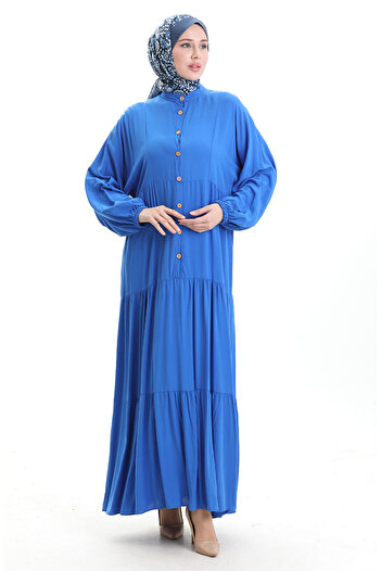 sefamerve Judge Collar Half Button Dress 0090-06 Saks