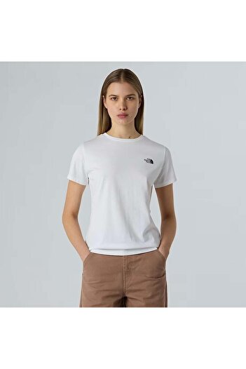 THE NORTH FACE Női fehér kültéri póló - Simple Dome Nf0a87nhfn41