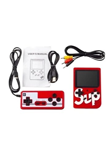 SUP Oyun Konsolu Taşınabilir Video Mini Atari 400 OYUN KIRMIZI