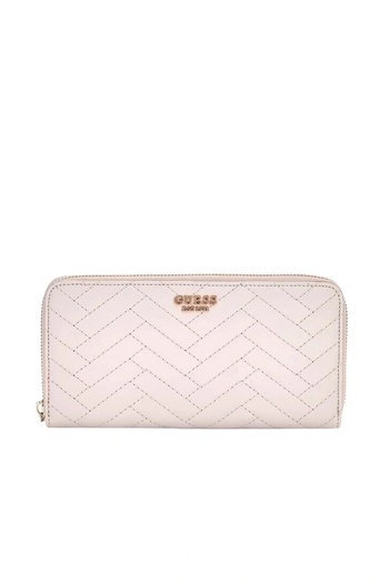 Guess Anning Slg Large Zip Around Women Cream Wallet Swqg9508146-Sto