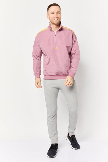 adidas Men Sportswear Fit Long Sleeve Outdoor Sweatshirt, Mauve
