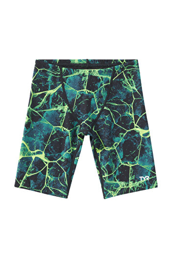 TYR Durafast Elite. ®   Boys' Swimsuit - Synapse (Green)