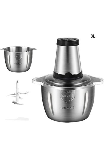 fulina 4 dual-stage blades Meat grinder,3L,stainless steel, for meat, vegetables, fruits, nuts
