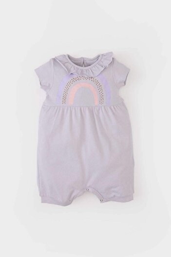 DeFacto Baby Mädchen Neugeborenes Regenbogen bedruckt gekämmt Overall C9488A525SM