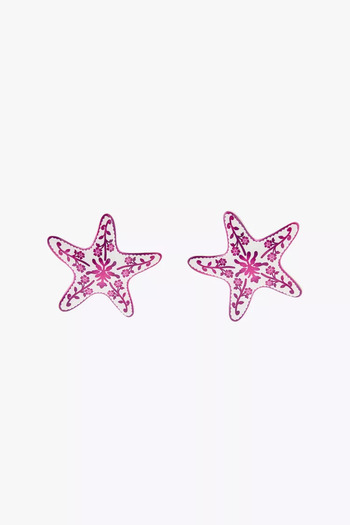 SU PERİSİ TAKI BİJUTERİ Brand Model Red Starfish Earrings