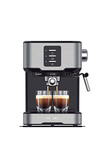 ALSAIF Saif Espresso Coffee Maker with 2 Cups, Double Filter, 1.5L, 850W, E03417
