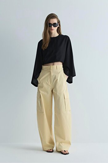 Suud Collection Yellow Carbie Cargo Pants