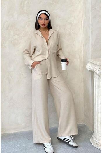 VANİLLE Linen Loose Trousers